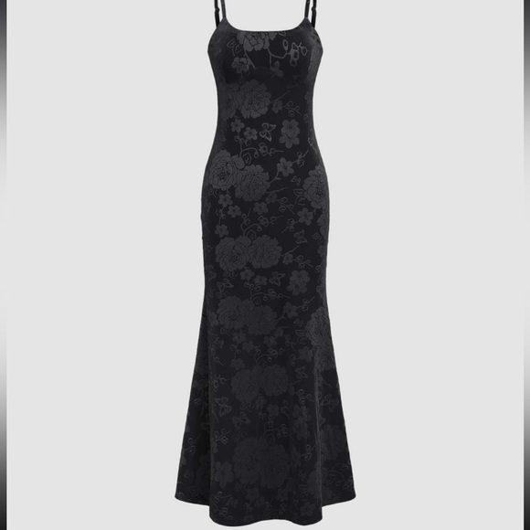 Cider Dresses & Skirts - NWT Cider velvet maxi dress womens XL burnout floral witchy whimsigoth dark